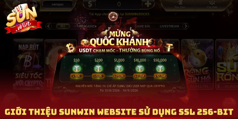 Giới thiệu Sunwin website sử dụng SSL 256-bit