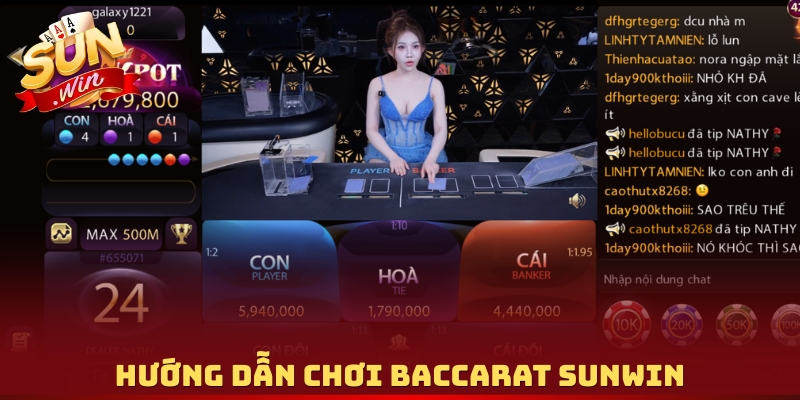 Hướng dẫn chơi Baccarat Sunwin