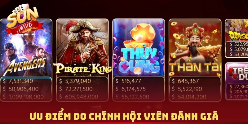 Ưu điểm do chính hội viên đánh giá